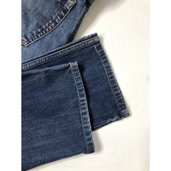 Diesel Industry Zathan Mens 28x25 Blue Denim Jeans Regular Bootcut Hemmed - Picture 6 of 8